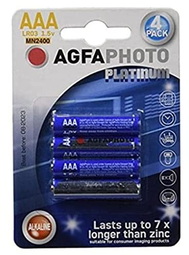 AgfaPhoto 110-802572 Micro baterías (4) LR03 Alkaline AAA