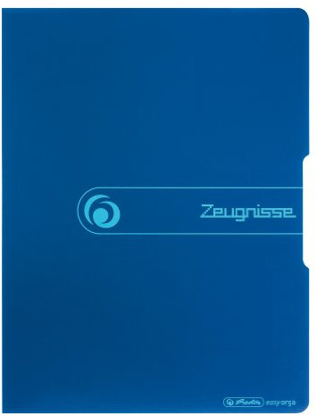 Herlitz 11208360 Sichtbuch PP A4/20 Zeugnisse blau