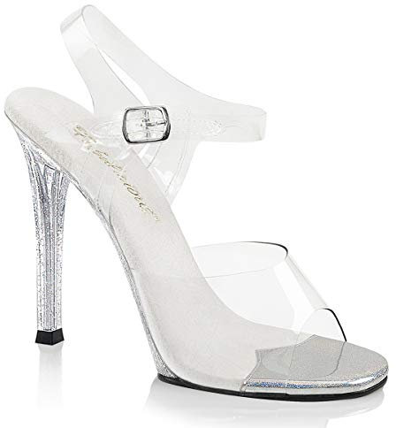 Fabulicious Damen GALA-08MG Offene Sandalen, Transparent (CLR/CLR)