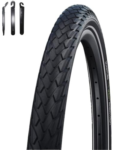 1 x Schwalbe Marathon Fahrradreifen Green Guard Reflex Pannenschutz 40-622 (28 x 1,50) inkl. 3 Reifenheber