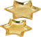matches21 Stern Dekoteller Teller sternförmig Plätzchenteller Weihnachtsdeko Dekoschalen Gold Metall 1 STK Ø 16x1 cm