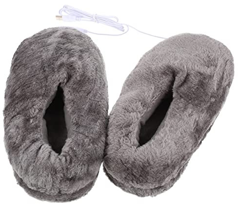 Healifty Pantoufles Chauffantes Électriques USB Pour Hiver Chaussures De Réchauffement Des Pieds En Non Skid Accessoires Confortables Pour Détente Et Bien Être