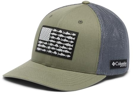Columbia PFG-Mütze mit Fischflagge, Unisex, Netzstoff, PFG, Fischflagge, S-M
