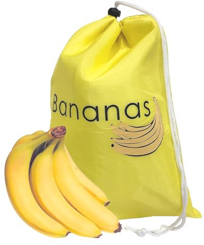 Banana Shaped Reusable Storage Bags for Longer Storage for up to 2 Weeks - Stop Food Waste - Washable Potato Food Storage Bag, yellow, 28 x 39 x 1cm/11 x 15.3 x 0.4 inch, modern