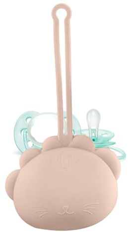 Étui porte-tétine en silicone Pochette à sucette compacte et portable