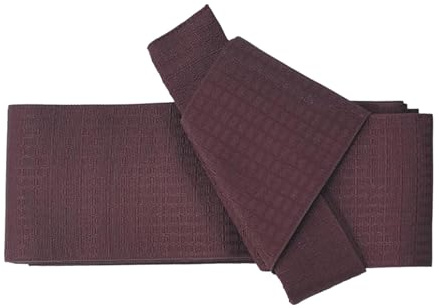 APLVFFZH Cintura Kimono Obi per Uomo in Poliestere, Facile da Indossare, Portatile, Morbida, Yukata, con Cordino di Legatura, Rosso Scuro