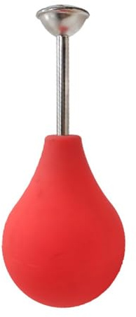 Kivivaka Spruzzatore per piante e fiori con beccuccio lungo con corpo in PVC e ugello in acciaio inox, diametro testa 3,1 cm, colore rosso