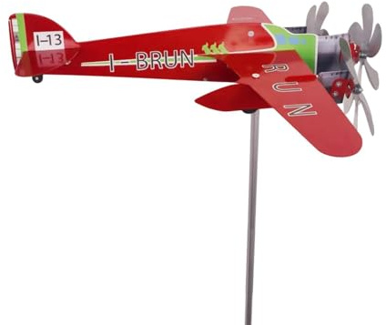 usefulbeauty Segnavento Da Esterno Per Giardino, Cortile E Terrazza,Banderuola Segnavento Dinamica a Forma di Aereo | Scultura Eolica da Esterno a Forma di Aereo | per Prato Terrazza Passerella