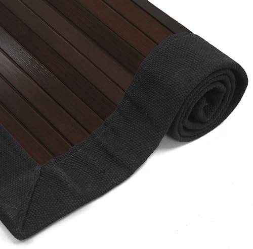 Red Lantern Bamboo Rug - Mocha - 5' x 8'