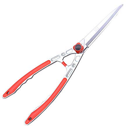 TONZN Garden shears for hedge trimming borders, boxwood and shrubs, manual hedge shears with blade and comfortable handle