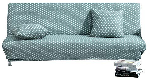 Meigeh Sofabezug Ohne Armlehnen 2 sitzer Futonbezug Elastischer Sofahusse Ohne Armlehne Schlafsofa Bezug Sofabezug Schlafsofa 3 sitzer