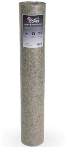 Perfect Cover Schildersvlies PRO Feltro Adesivo 1m x 10m - Telo Copertura Pavimento con Tessuto Adesivo - Feltro Protettivo per Pittura e Ristrutturazione - Antiscivolo, Impermeable (10m²)