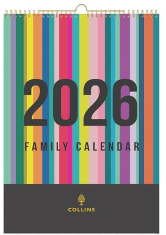 Collins - Edge Rainbow - Monthly Wall Calendar 2026 (EDFC135-26)