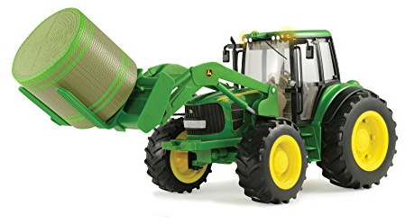 TOMY John Deere Big Farm 7330 Vehicle with Front Bale Mover and Bale