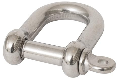 Windhager 07332 Manille Forme D INOX Argenté Longueur 4,5 cm Diamètre 7 mm