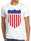 style3 USA Amerika Medal Medaille Wappen Flagge Herren T-Shirt, Größe:XXXL;Farbe:Weiß