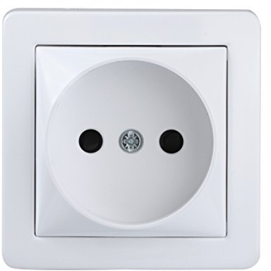 Schneider Electric SC5SHN0262274P Alrea Prise de courant 2 pôles à connexion rapide, Blanc