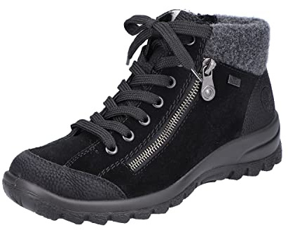 Rieker L7132, Women’s Ankle Boots, Black (Schwarz/Schwarz/Anthrazit 01), 8 UK (42 EU)