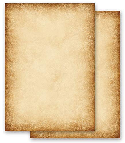 Antikt brevpapper och rustik historia - 100 ark DIN A5-format - Paper-Media