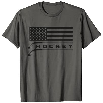 Hockeybekleidung mit amerikanischer Flagge T-Shirt