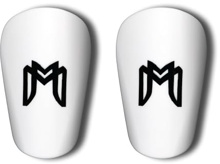 MediCaptain MiniGuards - Mini Shin Guards for Soccer Players - Tiny Shin Pads for Men, Women, Teens - Miniature Shin Guards 3.9 x 2.4 inch - Perfect for High Level Soccer Athletes (White)