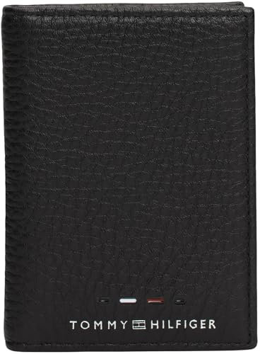 Tommy Hilfiger TH PREMIUM BIFOLD Zweifach Faltbrieftasche Herren, Schwarz (Black), OS