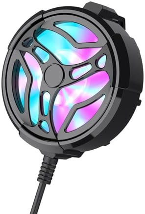 RYGRZJ Cell Phone Cooling Fan,Universal Phone Semiconductor Radiator,Portable Mobile Phone Cooling Fan Radiator Back Clip For Game Cooler Cell Phone Cool Heat Sink