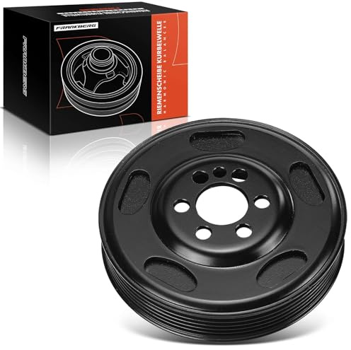Frankberg Riemenscheibe Kurbelwelle Kompatibel mit A3 8P1 2.0L 2004-2012 A4 8EC B7 2.0L 2004-2008 TT 8J3 2.0L 2006-2014 Benzin Replace# 06F105243J