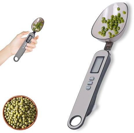 Digital Measuring Spoon, 500g/0.1g High-Precision Measuring Spoons with LCD Display, Suitable for Kitchen Utensils, Daily Meals, Pet Food Measuring Spoons