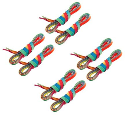 Toyvian 4 Sätze Skate-schnürsenkel Eishockey Farbige Schnürsenkel Regenbogen Schnürsenkel Eislauf Zubehör Gewachste Schnürsenkel Hockey Wachs-Hockey-schnürsenkel Polyester 2 Stück * 4