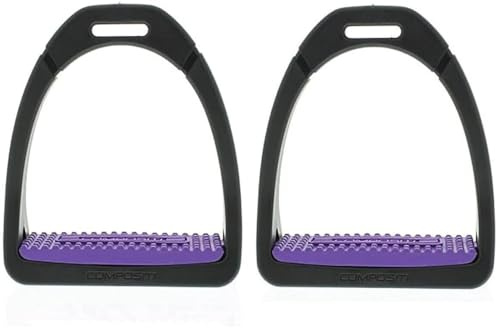 Shires Compositi Adult Premium Profile Stirrups: Purple