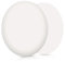 Navaris butoir de Porte Mural - Lot 10x arrêt de Portes Rond Auto adhésif - Bloque poignée Mur Autocollant - 40 mm - Blanc