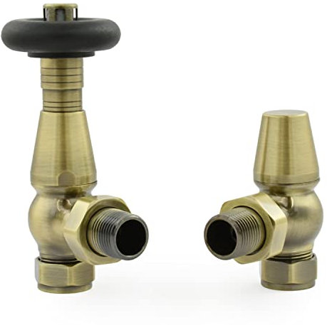 Hot Flow Jordan - Válvula termostática tradicional para radiador (TRV) (latón antiguo)