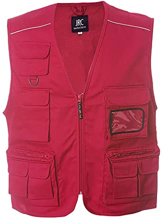 Niscioma Smanicato Da Lavoro Uomo - Giubbotto Senza Maniche, Giacca Smanicata Pesca Sportiva Non Imbottita, Giubbino Con Fodera Retinata e due ampie tasche con zip, Modello SAF