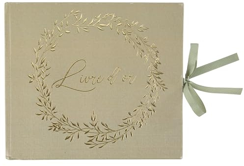 Artifetes Libro degli ospiti Cartone 68P Bellissimi BRINS 22 x 19 cm, Salvia