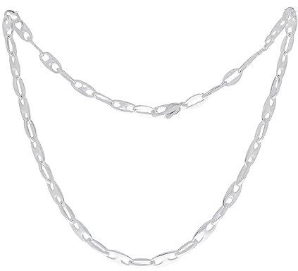 Bohnenkette 45 cm 925 Sterling Silber