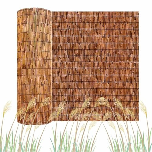 Rouleaux De Clôture En Roseau Brise-Vue En Bambou Clôture Décorative Canisse En Roseau Naturel Pour Terrasse Carport Pergola Jardin Exterieur Paravent Balcon