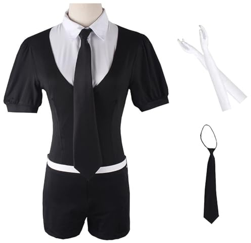 AYIMEIS Anime Land of The Lustrous Cosplay Costume Set Noir/Blanc Déguisement de Houseki no Kuni Costume Antarcticite Diamond Uniforme Noël Halloween Carnaval Fête Performance Cosplay Adulte