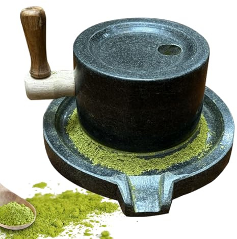 Kornkvarn - sten, ergonomisk, mångsidig, manuell kvarn, för restaurang, bageri kaffe mjöl salt | Multipurpose utomhus inomhus verktyg hållbar sleek premium