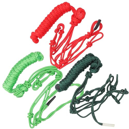 WOFASHPURET Cabestro para Caballo Collar Portátil de Entrenamiento Resistente al Desgaste Equipo para Caballos Nudo Rígido Accesorio Ligero para Exhibición y Carreras Color Color Aleatorio