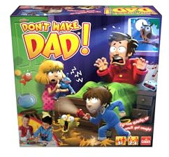 Sshh, Don't Wake Dad! | Tip-Toe Quietly or You'll Get Caught! | Kids Action and Reflex Board Game | For 2-4 Players | Ages 5+