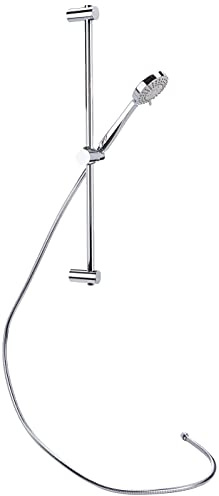 Roca,Stella,Kit de ducha. Incluye ducha de mano de 100 mm de 3 funciones, barra de 700 mm, soporte regulable para ducha de mano y flexible de PVC de 1,70 m,A5B1D03C00