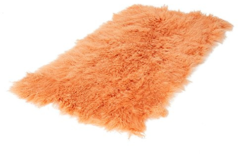 Reissner Lammfelle Alfombra Rectangular Tíbet Piel de Cordero ¡Una Amplia JAY11 Color asalmonado