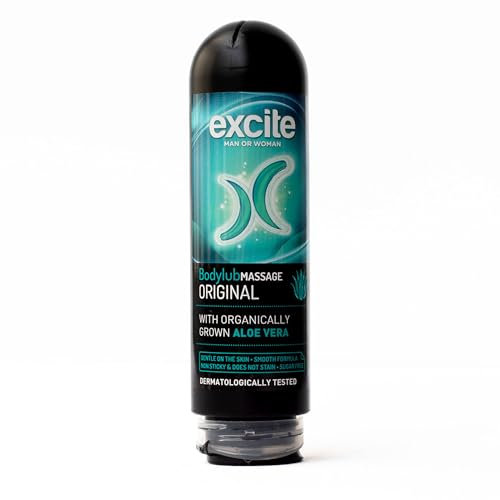 Gel lubrifiant intime et gel de massage effet froid 2 en 1 à l'Aloe Vera, Végan et Testé Dermatologiquement, 200 ml