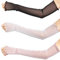 3Paare, Atmungsaktive Arm Sleeves aus Spitze, Armstulpen mit UV-Sonnenschutz, Lange Arme Ärmel Hand Abdeckung, Ärmlinge Armwärmer für Party Outdoor Sportaktivitäten, Schwarz/Weiß/Lila