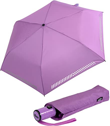 iX-brella Automatik Kinderschirm Safety Reflex extra leicht - hell-lila