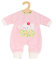 Heless 1381 - Puppenkleidung im Design Bunny Lou, Flauschiger Strampler mit Hasenapplikation, Blumenmuster für Puppen und Kuscheltiere der Größe 28-35 cm