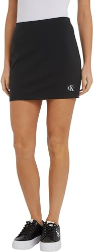 Calvin Klein Donna Gonna Milano Mini Skirt Corta, Nero (CK Black), XS