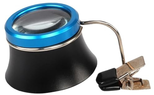 Pinafresa Loupe de bijoutier à clipser 20x - Loupe d'horloger - Loupe de bijoutier - Outil de réparation de montre