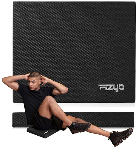 Fizyo Balance Pad Premium, Rutschhemmende Balance-Pad Stabilisierend Weichschaum für Yoga, Fitness, Pilates Balance, Koordination Kissen, Ganzkörper-Training (Schwarz)
